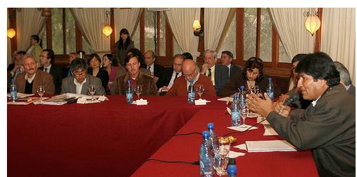 evo-con-prefectos Sin acuerdo concluye en Bolivia diálogo con prefectos de oposición