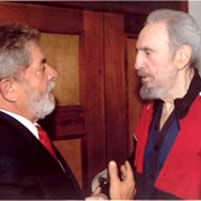 Debe sentir Washington presión del tercer mundo: Fidel Castro a Lula