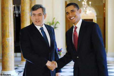 obamagordonbrown Cumbre entre Barack Obama y Gordon Brown. Proyecto de un nuevo “new deal global”