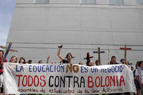 La respuesta universitaria al plan Bolonia