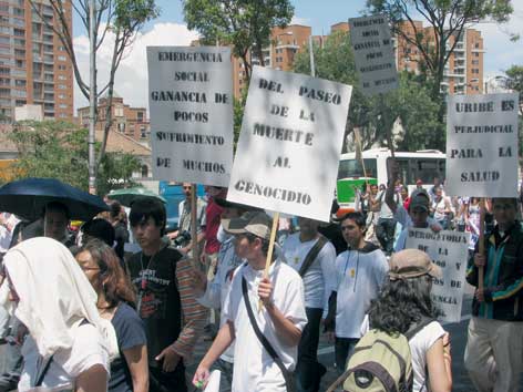 En Colombia: sin derecho a la salud