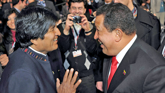 chavezmorales2 Chávez y Morales consolidan hoy un plan bilateral de cinco años