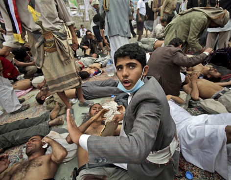 0c6394e5d32592a56e9eb2f7f8a29234 Al menos 17 muertos en los choques en Yemen tras la llegada de Saleh
