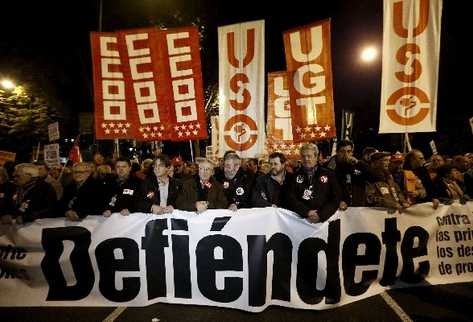 Europa sale a la calle en contra del ajuste