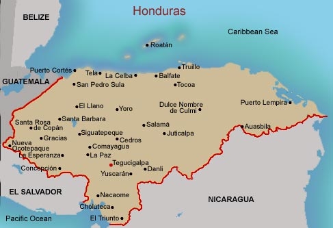 Honduras y honduras de América Central