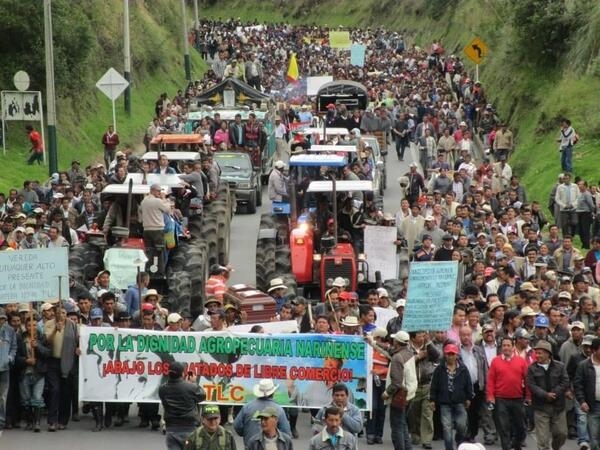 Colombia: Escala el paro agrario.