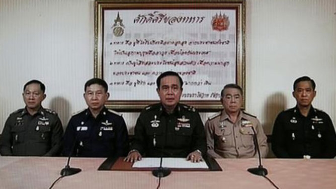 Golpe de Estado y toque de queda en Tailandia