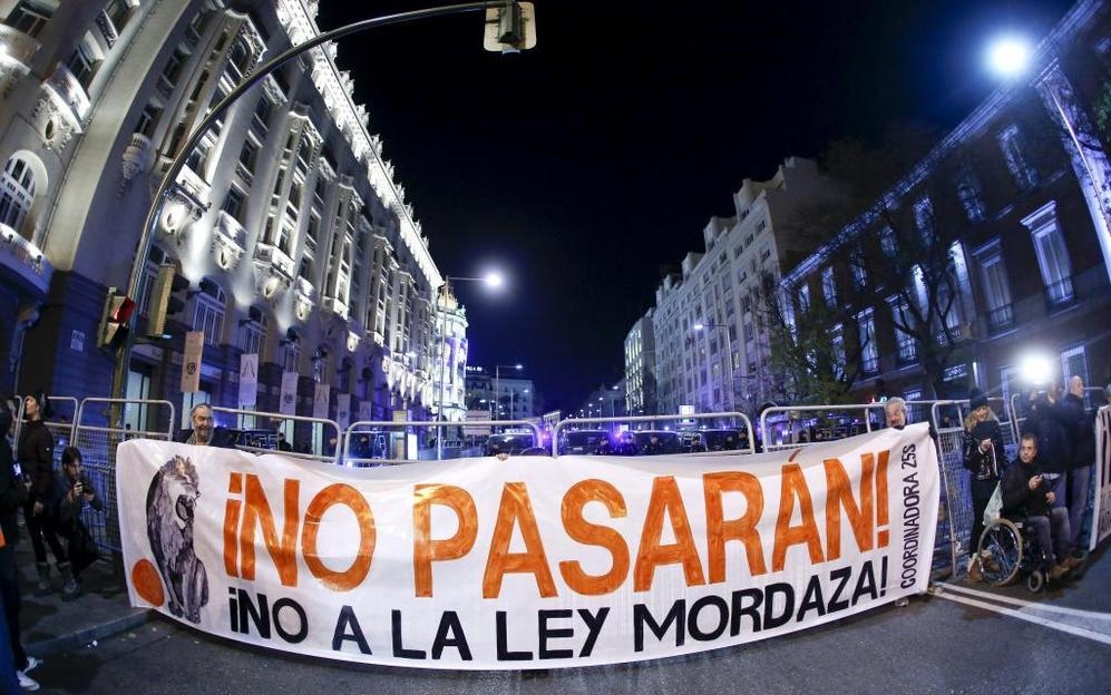 Participación masiva en las marchas contra la ‘ley mordaza’