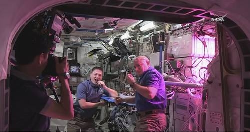 Degustan astronautas de la EEI la primera lechuga espacial