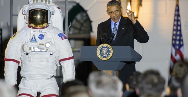 Obama proclama que EEUU dará el “salto gigante” hacia Marte en 2030