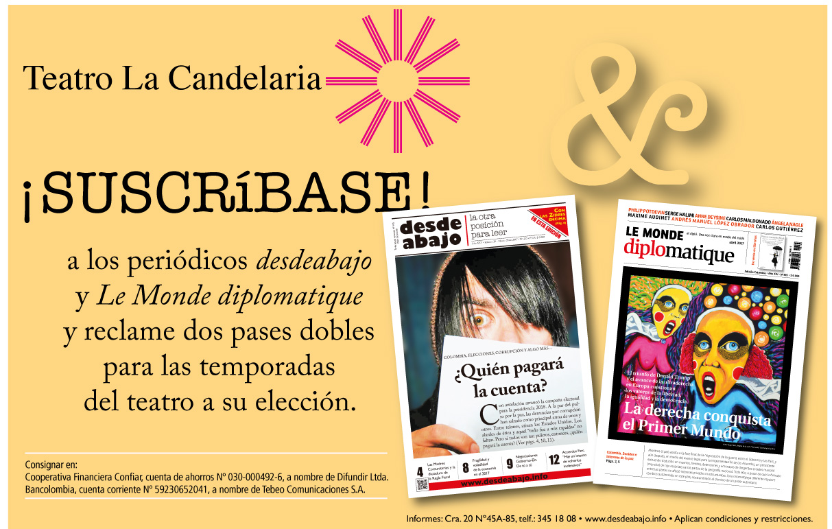 Suscripción Le Monde diplomatique & desdeabajo
