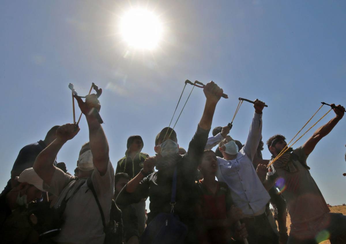 La primera línea de la desigual batalla de Gaza