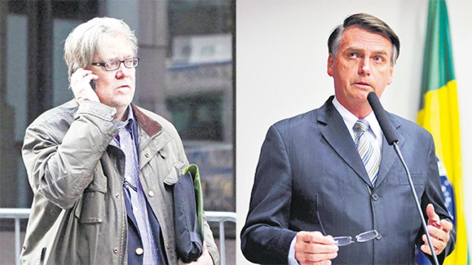 El estratega ultraderechista de Trump llega a Brasil. Bannon asesorará a Bolsonaro