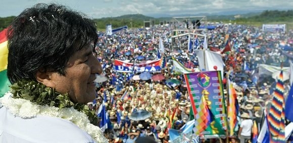Mucho pueblo: “Inalcanzable” concentración en apoyo a Evo Morales