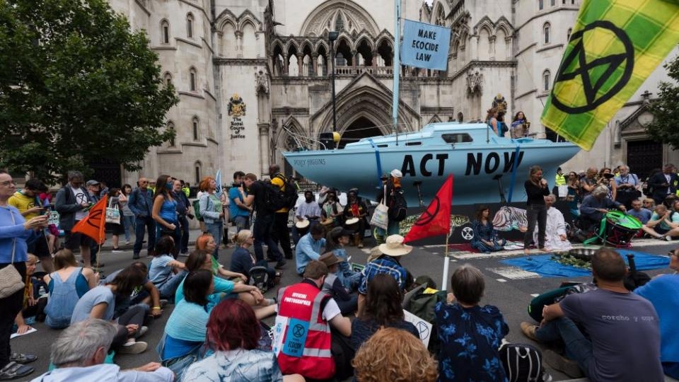 Protestas en el Reino Unidos contra la “crisis climática”
