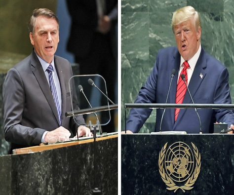 Trump y Bolsonaro, a la defensa del nacionalismo en la ONU
