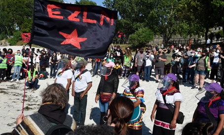 Misión del EZLN atraca en Galicia, a la que renombra “Tierra insumisa”