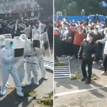 Fabricante de iPhone retrocede ante la rebelión obrera en medio de confinamientos masivos