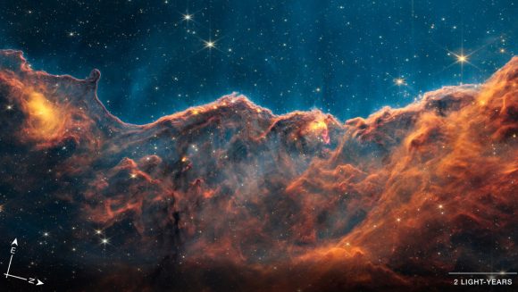 Telescopio espacial James Webb capturó el nacimiento de estrellas en la nebulosa Carina