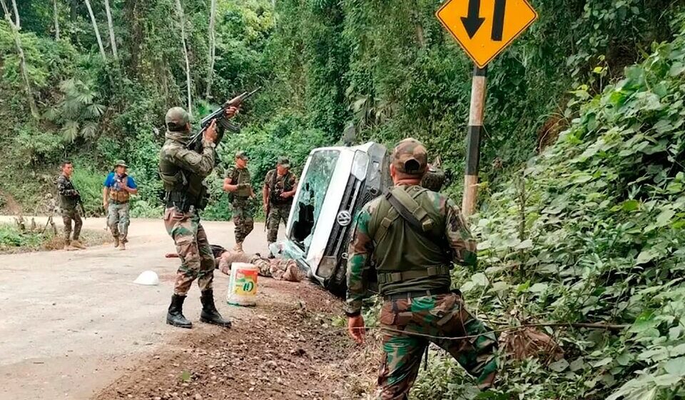 Matan a siete policías en una emboscada en Perú 