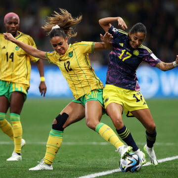 Colombia v Jamaica: Round of 16 - FIFA Women's World Cup Australia & New Zealand 2023 Guerreras vs Dinosaurios