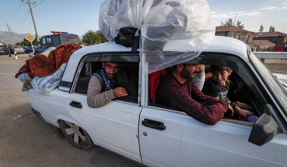 El 83% de la población de Nagorno Karabaj huyó a Armenia
