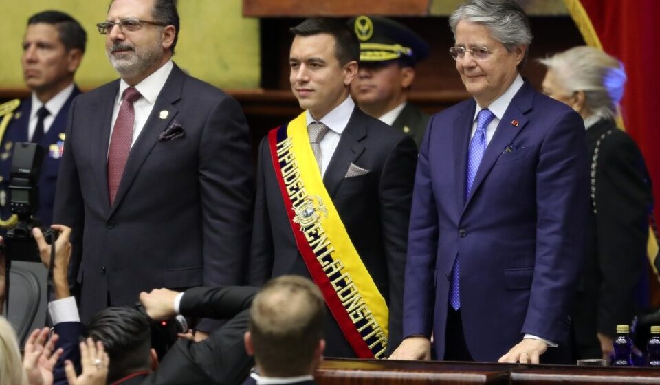 Ecuador: asumió Noboa con mandato acortado