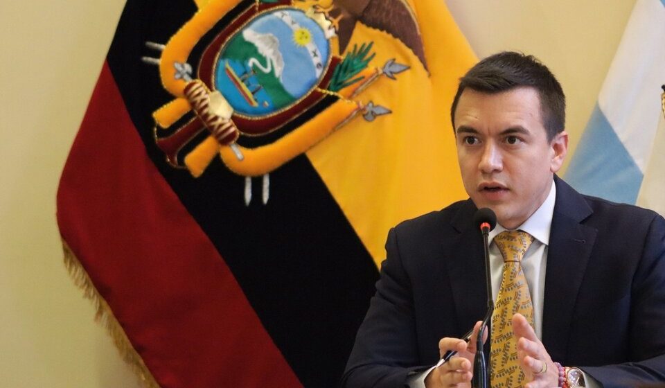 Ecuador: Noboa propone plebiscitar que los militares intervengan en seguridad interna