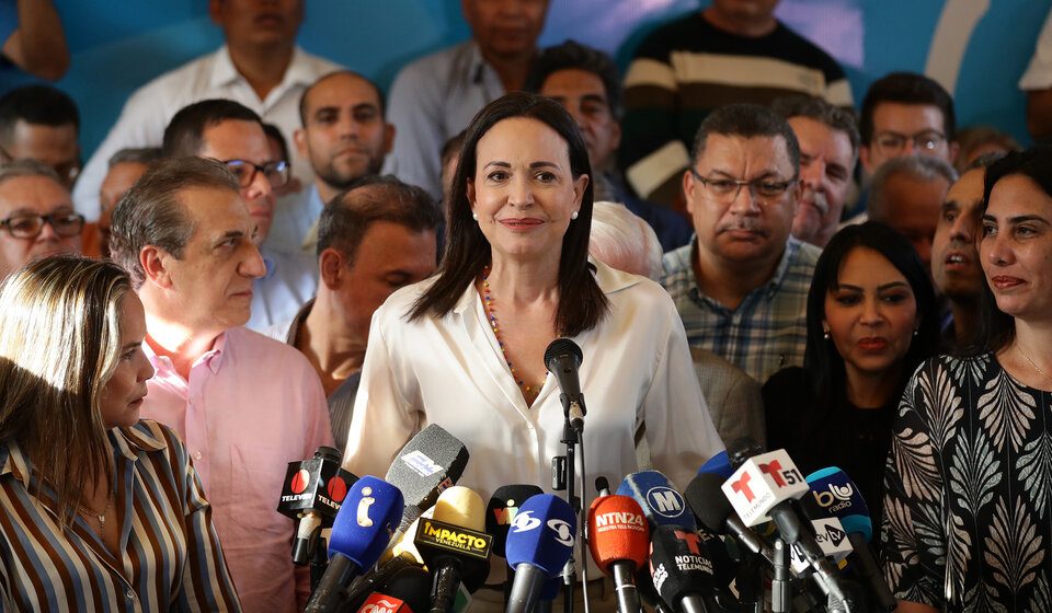 Corina Machado designó una candidata presidencial