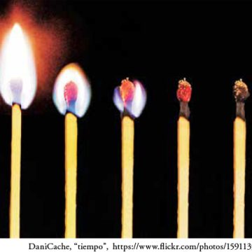 DaniCache, “tiempo”, https://www.flickr.com/photos/159113505@N04/37813432864/ La sociedad descree y el tiempo agobia