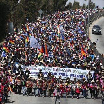 La marcha de Evo contra Arce llegó a La Paz