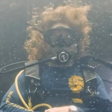 Joe Dituri, profesor de la Universidad del Sur de Florida, vivió durante 100 días en una habitación a nueve metros de profundidad en el albergue submarino Jules de Cayo Largo en 2023. Uno de los efectos adversos que experimentó, expuso, fue que su estatura disminuyó dos centímetros.Foto tomada de la cuenta de Instagram del académico
