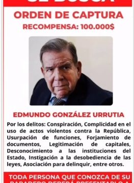 Gobierno de Venezuela ofrece 100.000 dólares por información sobre el paradero de González Urrutia