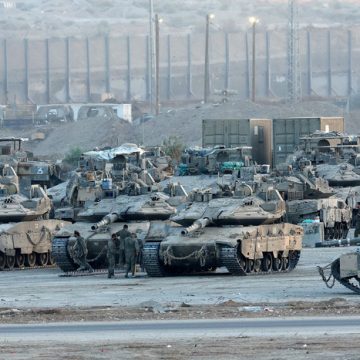 ISRAEL-PALESTINIAN-CONFLICT-GAZA Israel bombardeó un edificio en Ciudad de Gaza al cumplirse 700 días de guerra