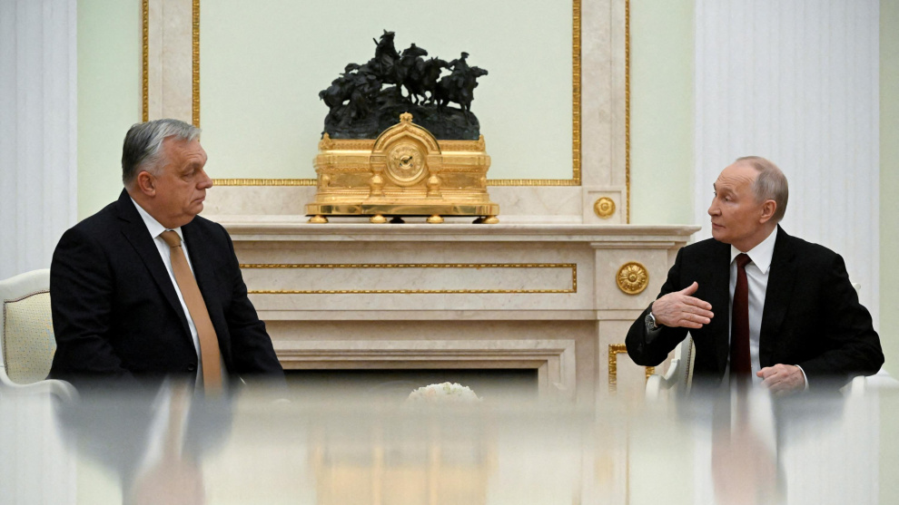 Apoyo Orbán negocia con Putin el suministro de hidrocarburos baratos a cambio de apoyo en Ucrania