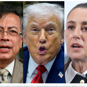 Trump ahora amenaza a Colombia, México, Cuba y Groenlandia