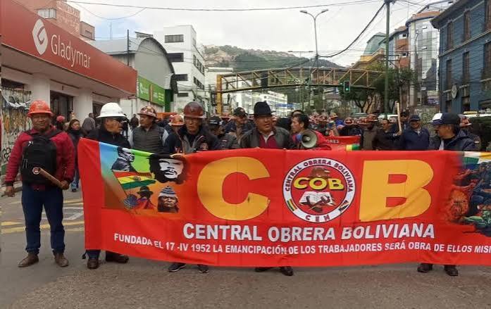 COB Obreros y campesinos en Bolivia demandan agenda de diálogo con el gobierno