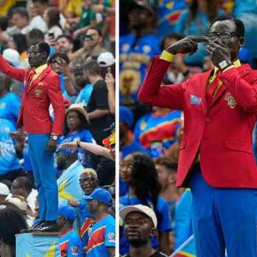 Estatua viviente incomoda a la FIFA y recuerda al mundo la tragedia del Congo