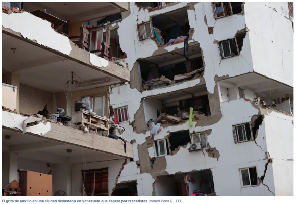 Imágenes de la devastación por los terremotos en Venezuela