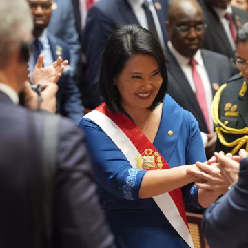 Perú Keiko Fujimori asumió la presidencia de Perú