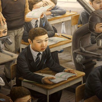 Recalled: (Detail) Painting by Tetsuya Ishida ¿Educación competencial o educación democrática?