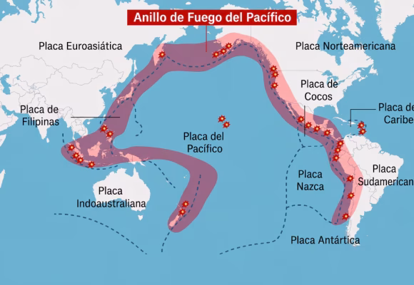 Así funciona el Anillo de Fuego, el origen del terremoto en Colombia