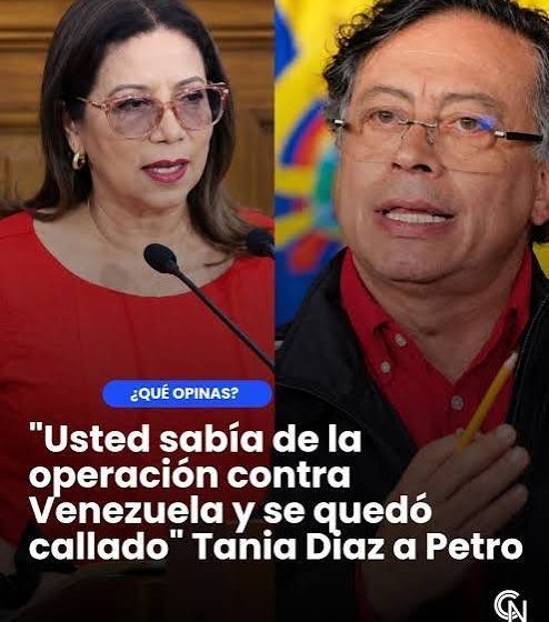 petro Tremendo choque: Tania Díaz confronta en persona a Gustavo Petro, lo acusa de traidor y de saber de antemano sobre la invasión de Trump a Venezuela